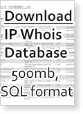 World IP Whois Full MySQL Database - October